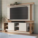 Rack com Painel para TV até 65 Polegadas 180cmx168cm Los Angeles New York Marrom Freijó/Off White Rack com Painel para TV até 65 Polegadas 180cmx168cm Los Angeles New York Marrom Freijó/Off White
