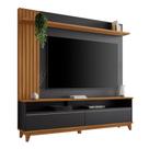 Rack com Painel para TV até 65 Polegadas 2 Portas 2 Prateleiras NT 1335 Preto/Freijó - Notável