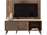 Rack com Painel para TV até 65 Polegadas 2 Portas Cronos Madetec Imperial/Sepia