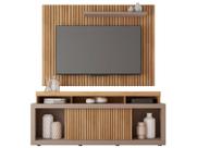 Rack com Painel para TV até 70 Polegadas Aegon Buriti/Fendi - Caemmun