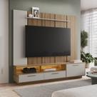 Rack com Painel para TV até 75 Polegadas com LED 200cmx181cm Iluminação Led Ravenna