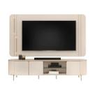 Rack com Painel para TV até 75 Polegadas Led Ariana 2,41 Off White DJ Móveis