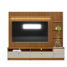 Rack com Painel Ripado 1 Módulo Lateral Ouro Preto Linea Brasil