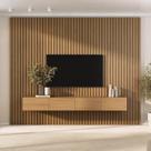 Rack com Painel Ripado para TV até 86 Polegadas 280cmx250cm Liso Aruá CabeCasa MadeiraOriginals Marrom Jatobá Rack com Painel Ripado para TV até 86 Polegadas 280cmx250cm Liso Aruá CabeCasa MadeiraOriginals Marrom Jatobá