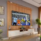 Rack Com Painel Sevilla Para Tv Até 70 Polegadas 183cm Jequitibá/Off White Perolizado