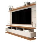 Rack com Painel Vivare Off White com Freijó - Giga Móveis