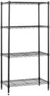 Rack de armazenamento Amazon Basics 4 Steel Wire 23,2x13,4x48 cm preto