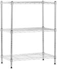 Rack de armazenamento Amazon Basics de 3 prateleiras em aço pesado cromado