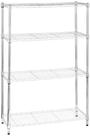 Rack de armazenamento Amazon Basics de aço de 4 prateleiras com capacidade de 1400 libras