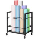 Rack de armazenamento Blueprint VEVOR 12 slots com rodas e carrinho de metal