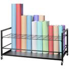 Rack de armazenamento Blueprint VEVOR 50 slots com rodas e carrinho de metal