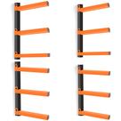 Rack de armazenamento Caliee Lumber, suporte de parede, 6 níveis, capacidade de 635 kg