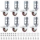 Rack de armazenamento Caster Wheels QWORK, pacote com 8, 3 polegadas e 227 kg