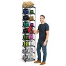 Rack de armazenamento de bobinas de filamento para impressora 3D de 9 níveis HoHPhQ
