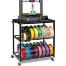 Rack de armazenamento de filamentos para impressoras 3D não pesadas de 3 camadas