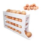 Rack de armazenamento de ovos Rmxscns 4 níveis Slant Design (branco)