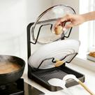 Rack de armazenamento de tampa de panela de cozinha Lzzzfzcf de 2 camadas com bandeja coletora
