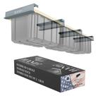 Rack de armazenamento HANDT Overhead Garage Double Rail 43 cm cinza