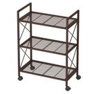 Rack de armazenamento SONGMICS de metal de 3 camadas com rodas 60x32x85,5 cm de bronze Rack de armazenamento SONGMICS de metal de 3 camadas com rodas 60x32x85,5 cm de bronze