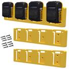 Rack de baterias DeWalt 20V (2 unidades) compatível com SZWJT-LV (2 unidades) amarelo Rack de baterias DeWalt 20V (2 unidades) compatível com SZWJT-LV (2 unidades) amarelo