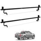 Rack de Caçamba Travessa 1,80m Universal Aluminio Preto