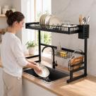 Rack De Cozinha Prateleira Suspensa Pia 65cm Ferro Alta Durabilidade Porta Tigela E Utensílios De Parede