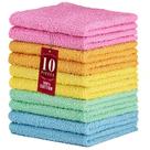 Rack de decoração de pano de lavagem 100% algodão 30x30cm, ultra absorvente, pacote com 10
