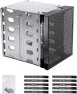 Rack de gaiola para disco rígido em aço inoxidável de 5,25 a 5x3,5 com ventilador