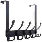 Rack de ganchos Over The Door WEBI com 5 ganchos triplos pretos