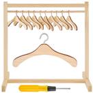 Rack de roupas de boneca Civaner para boneca de 18 polegadas com 10 cabides Rack de roupas de boneca Civaner para boneca de 18 polegadas com 10 cabides