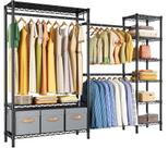 Rack de roupas Golpart, expansível, pesado, com capacidade de 900 libras