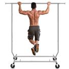 Rack de roupas HOKEEPER Rolling com rodas bloqueáveis de 300 libras