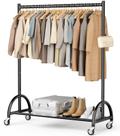 Rack de roupas MISSLO Heavy Duty 109x38x168 cm com rodas