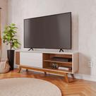 Rack de sala Jima Off White Matte Freijo