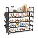 Rack de sapatos BrFoyu 5 níveis, 85x25x90cm, organizador com ganchos