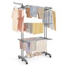 Rack de secagem de roupas SONGMICS 173 cm de aço dobrável de 4 camadas Rack de secagem de roupas SONGMICS 173 cm de aço dobrável de 4 camadas