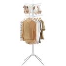Rack de secagem de roupas SONGMICS de 2 camadas de 72 polegadas com 3 braços giratórios Rack de secagem de roupas SONGMICS de 2 camadas de 72 polegadas com 3 braços giratórios
