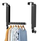 Rack de secagem Over The Door Dobrable Dntorx, pacote com 2 unidades, metal cinza