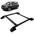 Rack De Teto Bagageiro Jeep Renegade 2016 a 2019 Colado Tubolar Preto