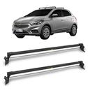 Rack de Teto Chevrolet Onix 2012 a 2019 em Aço Preto com Fixação Lateral Interna Vhip 962 Rack de Teto Chevrolet Onix 2012 a 2019 em Aço Preto com Fixação Lateral Interna Vhip 962
