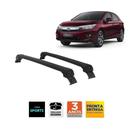 Rack de Teto Honda New City Hatch Aluminio Preto