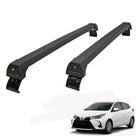 Rack de Teto Long Life Toyota Yaris hatch e sedan Preto em alumínio
