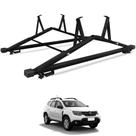 Rack de Teto Para Longarina Suporte 2 Escadas Preto Universal 80kg Rack de Teto Para Longarina Suporte 2 Escadas Preto Universal 80kg