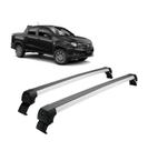 Rack de Teto Prata Nova Fiat Strada Cab. Dupla Sem Longarina Rack de Teto Prata Nova Fiat Strada Cab. Dupla Sem Longarina