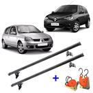 Rack De Teto Renault Clio 2 Portas 2000 A 2017 + 2 Cintas