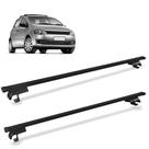 Rack De Teto Travessa Larga 1,35m Universal Aluminio Preto