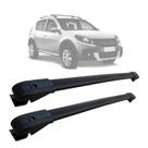 Rack De Teto Travessa Renault Sandero Stepway 2007 a 2022 Alumínio MN-4008 Preto MN-4009 Prata