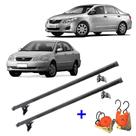 Rack De Teto Travessa Toyota Corolla 2002 A 2014 + 2 Cintas