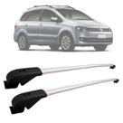Rack De Teto Travessa Volkswagen Spacefox Aluminio MN-115 Preto MN-116 Prata MN Travessas