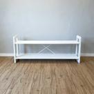 Rack de TV de Madeira Pinus Linea Branco Rack de TV de Madeira Pinus Linea Branco